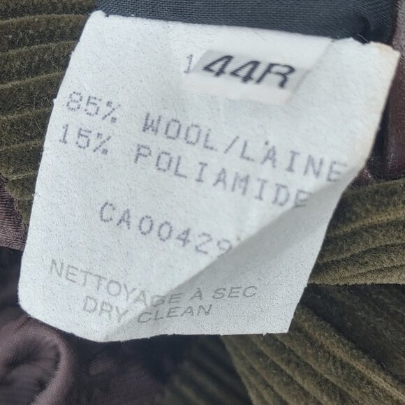 VINTAGE Tessuto Italiano BIELLA Wool Sport Coat Blazer Jacket Men's 44R US XL - Picture 8 of 8